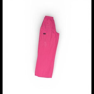HOT PINK CARGO SCRUB PANTS